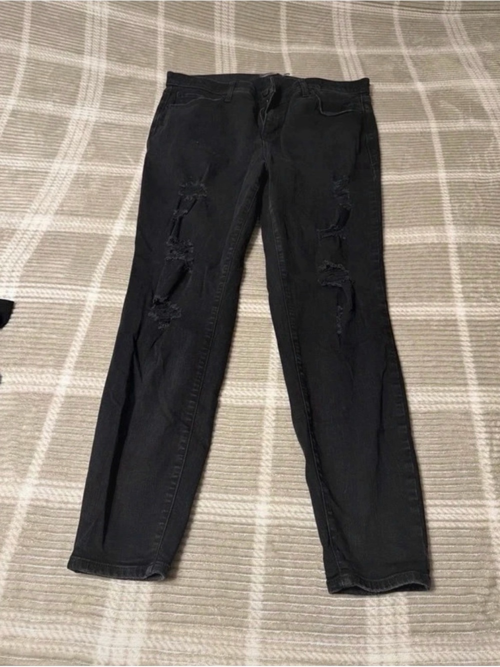 torrid Black Skinny Ripped Jeans